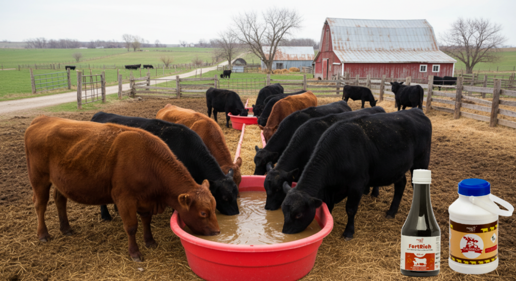 Free-choice loose mineral supplementation for cattle to support daily nutrition  
