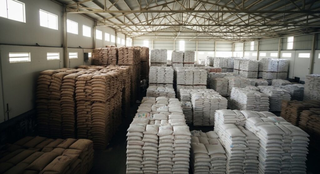 Healthy dairy cows feeding on high-quality bulk cattle feed supplied by a reliable wholesale supplier