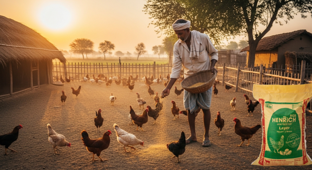 High quality poultry feed for better growth and egg production