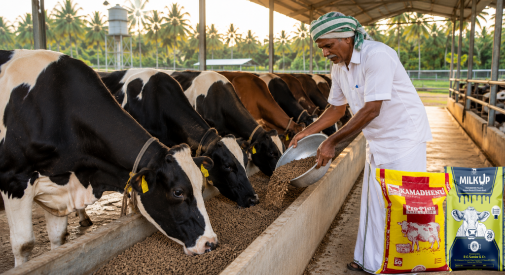 Quality cattle feed for higher milk yield, better health, and dairy farm profitability