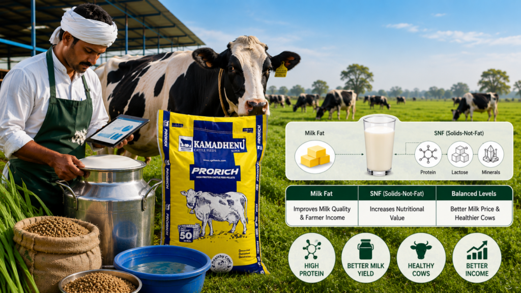 Milk fat and SNF levels for better milk quality and dairy farm profits