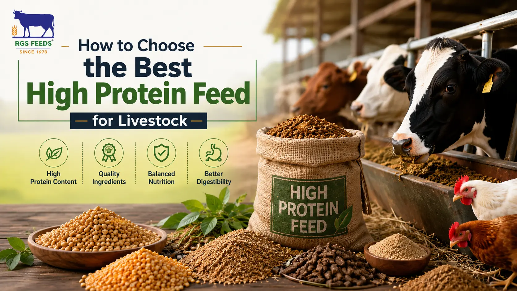 You are currently viewing How to Choose the Best High Protein Feed for Livestock